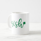 Irish Lucky Kleeblatt St. Patrick's Day Kaffeetasse (Vorderseite Links)