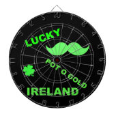 Irish Lucky Pot o Gold Quotes Dartscheibe (vorne)