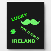 Irish Lucky Pot o Gold Quotes Fotoplatte (Vorderseite)