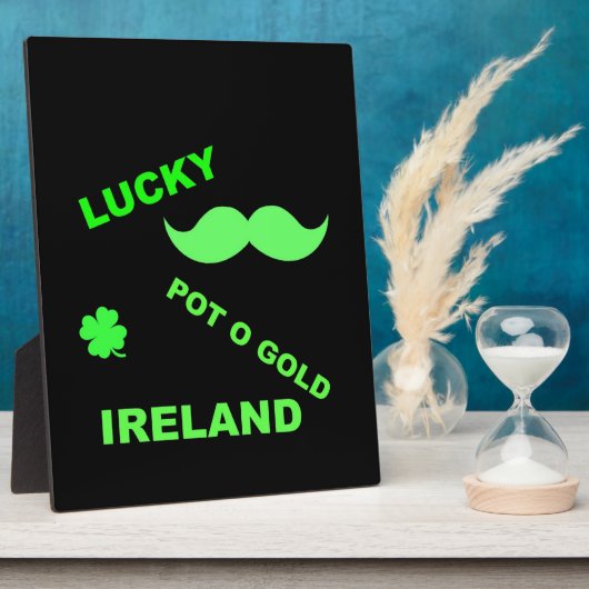 Irish Lucky Pot o Gold Quotes Fotoplatte (Seite)