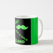 Irish Lucky Pot o Gold Quotes Kaffeetasse (VorderseiteRechts)