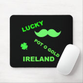 Irish Lucky Pot o Gold Quotes Mousepad (Mit Mouse)