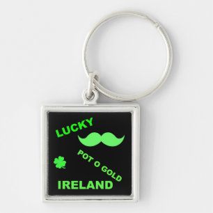 Irish Lucky Pot o Gold Quotes Schlüsselanhänger