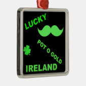 Irish Lucky Pot o Gold Quotes Silbernes Ornament (Rechts)