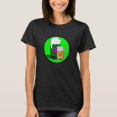 Irish lucky shamrock with beer mug St Patrick's Da T-Shirt (Vorderseite)