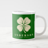 Irish Lucky Vierblättriges Kleeblatt mit dem Namen Jumbo-Tasse (Rechts)