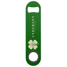 Irish Lucky Vierblättriges Kleeblatt mit dem Namen Speed Flaschenöffner