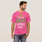 Irish Lucky Volleyball St Patricks Day T-Shirt (Vorne ganz)