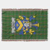Irish Lynch Coat of Arms Familienwappen Irland Decke (Vorderseite)