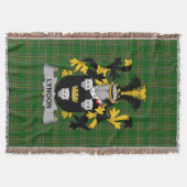 Irish Lyndon oder Gindon Coat of Arms Familienwapp Decke (Vorderseite)