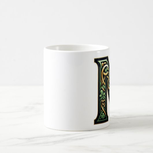 Irish M Monogram Coffee Mug Kaffeetasse (Mittel)