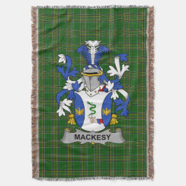Irish Mackesy Coat of Arms Familienwappen Irland Decke