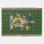 Irish Mahon oder O_Mahon Coat of Arms Familienwapp Decke (Vorderseite)