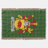 Irish Malley oder O_Malley Coat of Arms Family Cre Decke (Vorderseite)