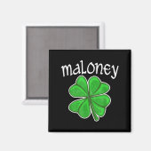 Irish Maloney Glücksklee St. Patrick's Day Magnet (Vorderseite/Rückseite)