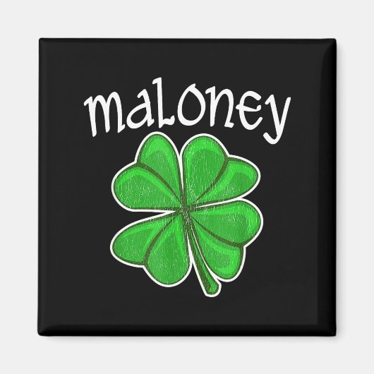 Irish Maloney Glücksklee St. Patrick's Day Magnet (Vorne)