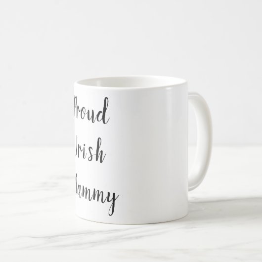 Irish Mammy Coffee Tasse (VorderseiteRechts)