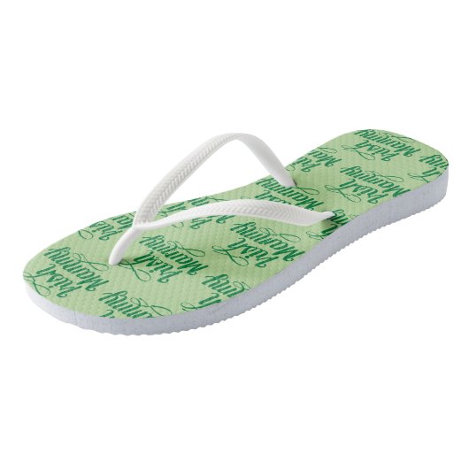 Irish Mammy Flipflops, Irish Dialect, Irland Badesandalen (Schrägansicht)