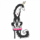 Irish Marked Borzoi Die Vinyl Sticker schneiden (Vorderseite)