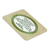 Irish Marriage Sessing, Gold & Green Wedding Magnet (Rechte Seite)