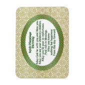 Irish Marriage Sessing, Gold & Green Wedding Magnet (Vertikal)
