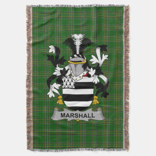 Irish Marshall Coat of Arms Familienwappen Irland Decke