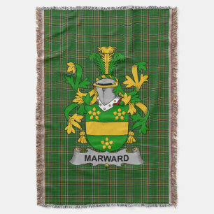 Irish Marward Coat of Arms Familienwappen Irland Decke