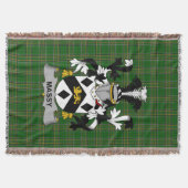 Irish Massy oder Massey Coat of Arms Familienwappe Decke (Vorderseite)