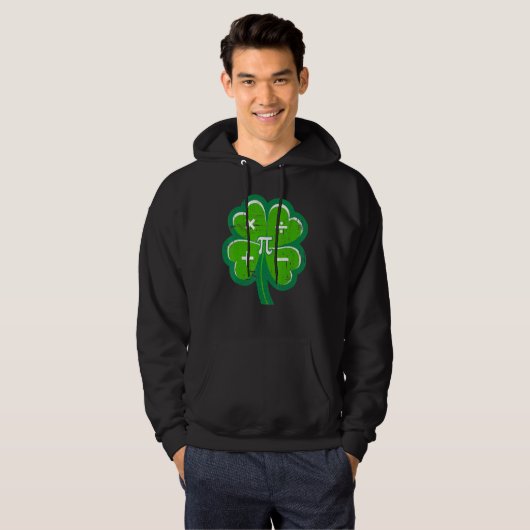 Irish Math Teacher Shamrock St Patricks Day Pi Day Hoodie (Vorne ganz)