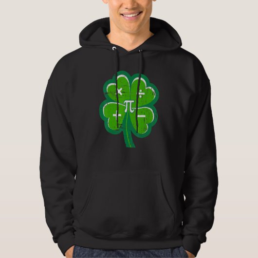 Irish Math Teacher Shamrock St Patricks Day Pi Day Hoodie (Vorderseite)