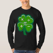 Irish Math Teacher Shamrock St Patricks Day Pi Day T-Shirt (Vorderseite)