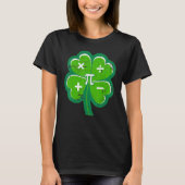 Irish Math Teacher Shamrock St Patricks Day Pi Day T-Shirt (Vorderseite)
