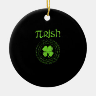 Irish Mathe Teacher Vintag Kleeblatt St Patricks D Keramik Ornament