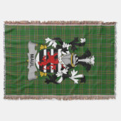 Irish Maul oder Maule Coat of Arms Familienwappen  Decke (Vorderseite)