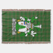 Irish McAlpine oder MacAlpin Coat of Arms Family C Decke (Vorderseite)