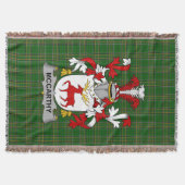 Irish McCarthy Coat of Arms Familienwappen Irland Decke (Vorderseite)