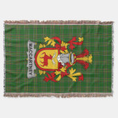 Irish McCartney oder MacCartney Coat of Arms Famil Decke (Vorderseite)