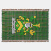 Irish McCurdy oder Curdy Coat of Arms Familienwapp Decke (Vorderseite)
