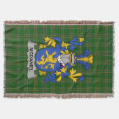 Irish McDaniel oder Daniel Coat of Arms Family Cre Decke (Vorderseite)