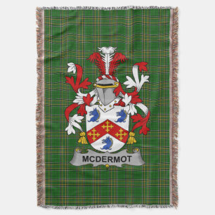 Irish McDermot Coat of Arms Familienwappen Irland Decke