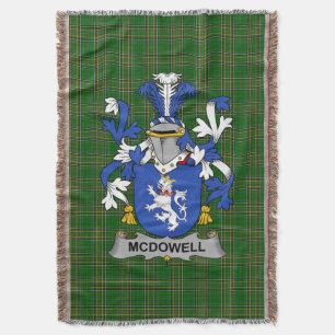 Irish McDowell Coat of Arms Familienwappen Irland Decke