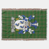 Irish McElroy oder Gilroy Coat of Arms Familienwap Decke (Vorderseite)
