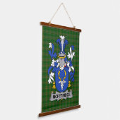 Irish McFetridge Coat of Arms Family Crest Wandteppich Mit Holzrahmen (Gewinkelt)