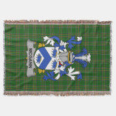 Irish McGann oder Magan Coat of Arms Familienwappe Decke (Vorderseite)