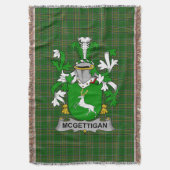 Irish McGettigan oder Gethin Coat of Arms Family C Decke (Vorderseite Vertikal)