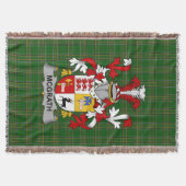 Irish McGrath oder McGraw Coat of Arms Familienwap Decke (Vorderseite)