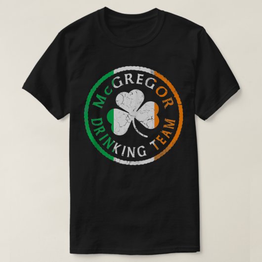 Irish McGregor Drinking Team St Patricks Day Famil T-Shirt (Design vorne)