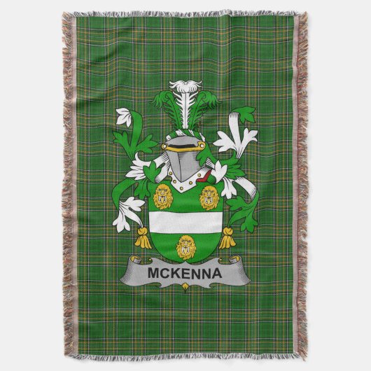 Irish McKenna oder Kennagh Coat of Arms Family Cre Decke (Vorderseite Vertikal)