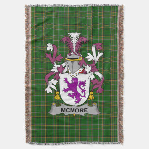 Irish McMore oder more Coat of Arms Familienwappen Decke
