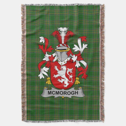 Irish McMorogh oder McMorrow Coat of Arms Family C Decke (Vorderseite Vertikal)